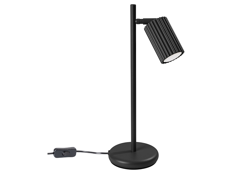 Lampka biurkowa Karbon aluminiowa czarna 439222
