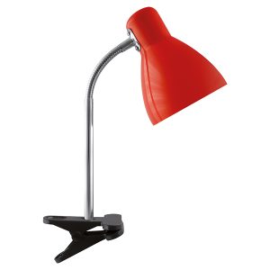 Lampka biurkowa Kati stalowa czerwona-srebrna 178541 Lampka biurkowa Kati stalowa czerwona-srebrna 178541