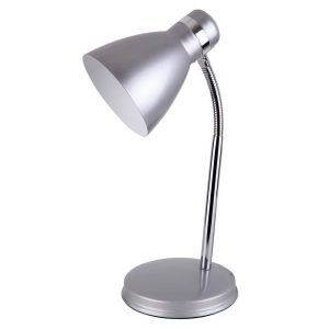 Lampka biurkowa klasyczna srebrna Patric 1xE14x40W wys:32cm Rabalux 953542 Lampka biurkowa klasyczna srebrna Patric 1xE14x40W wys:32cm Rabalux 953542