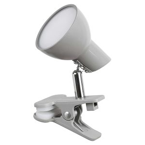 Lampka biurkowa klips Noah LED metalowa szara 56989 Lampka biurkowa klips Noah LED metalowa szara 56989