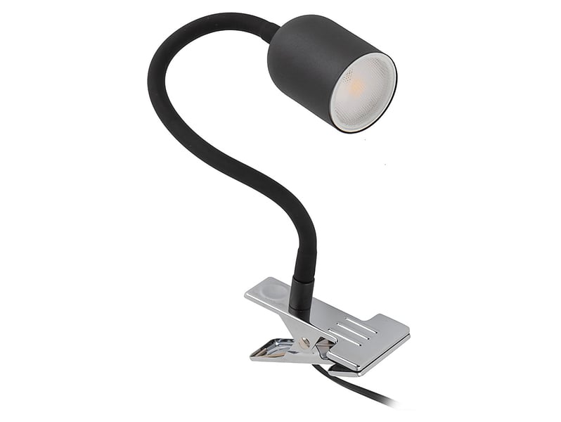 Lampka biurkowa klips Top metalowa czarna 57217