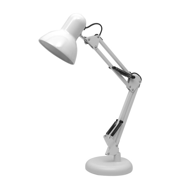 Lampka biurkowa kreślarska biała NEXA 1xE27x60W wys:50cm Milagro 904846