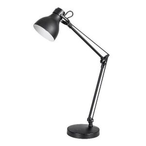Lampka biurkowa kreślarska czarna matowa Carter 1xE14x11W wys:58cm Rabalux 959481 Lampka biurkowa kreślarska czarna matowa Carter 1xE14x11W wys:58cm Rabalux 959481