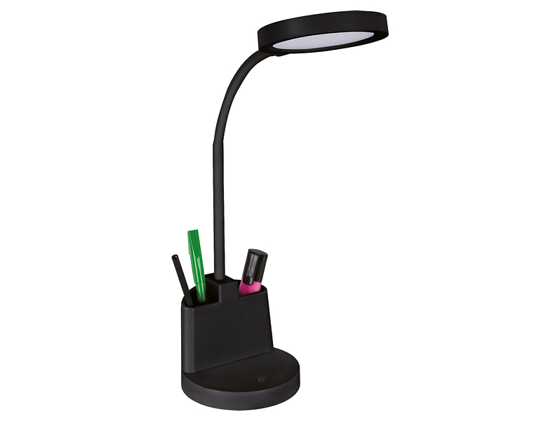 Lampka biurkowa Labor LED stalowa czarna 178738