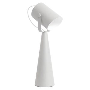 Lampka biurkowa Larata metalowa biała 685626 Lampka biurkowa Larata metalowa biała 685626