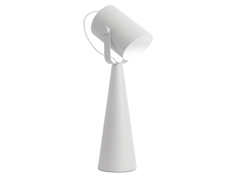 Lampka biurkowa Larata metalowa biała 685626