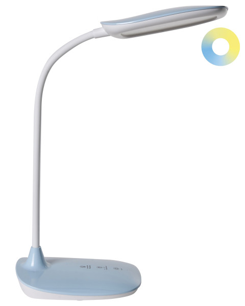 Lampka biurkowa LED regulowana niebieska bezstopniowe ściemnianie 802873