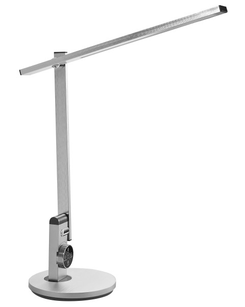 Lampka biurkowa LED regulowana srebrna 10-stopniowe ściemnianie 802878