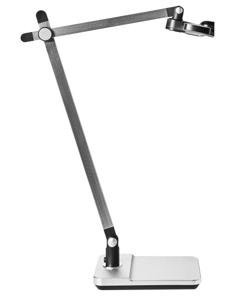 Lampka biurkowa LED regulowana srebrna bezstopniowe ściemnianie 802864