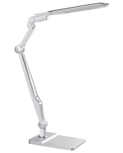 Lampka biurkowa LED regulowana srebrna bezstopniowe ściemnianie 802856