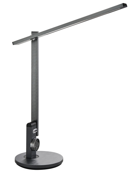 Lampka biurkowa LED regulowana szara 10-stopniowe ściemnianie 802882