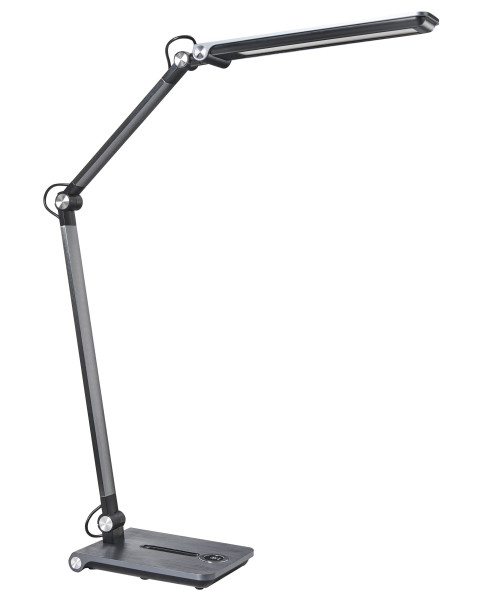Lampka biurkowa LED regulowana szara 5-stopniowe ściemnianie 802871