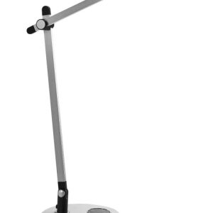 Lampka biurkowa LED ruchome ramie ze ściemniaczem srebrna 802852 Lampka biurkowa LED ruchome ramie ze ściemniaczem srebrna 802852