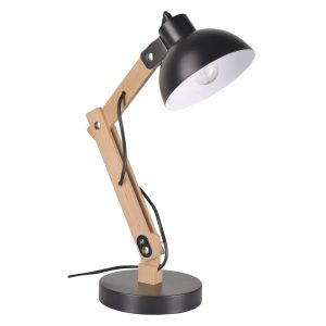 Lampka biurkowa LightLogic LL UBUD TL E27 B 66395 czarna regulowany 957841 Lampka biurkowa LightLogic LL UBUD TL E27 B 66395 czarna regulowany 957841