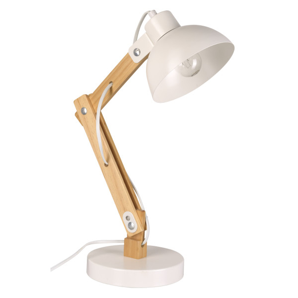 Lampka biurkowa LightLogic LL UBUD TL E27 W 66396 biała regulowany 957831