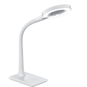 Lampka biurkowa LUPO biała LED 5W Ciepła biel wys:35cm Trio 1017497 Lampka biurkowa LUPO biała LED 5W Ciepła biel wys:35cm Trio 1017497