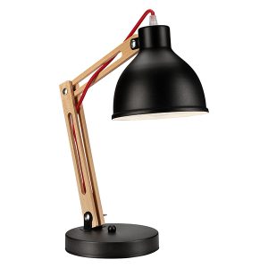 Lampka biurkowa Marcellostalowa brązowo-czana 54574 Lampka biurkowa Marcellostalowa brązowo-czana 54574