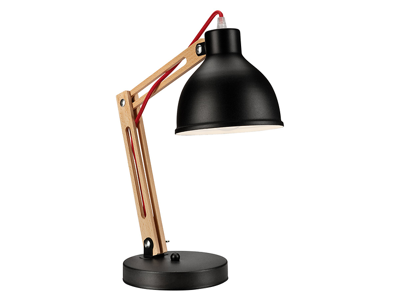 Lampka biurkowa Marcellostalowa brązowo-czana 54574
