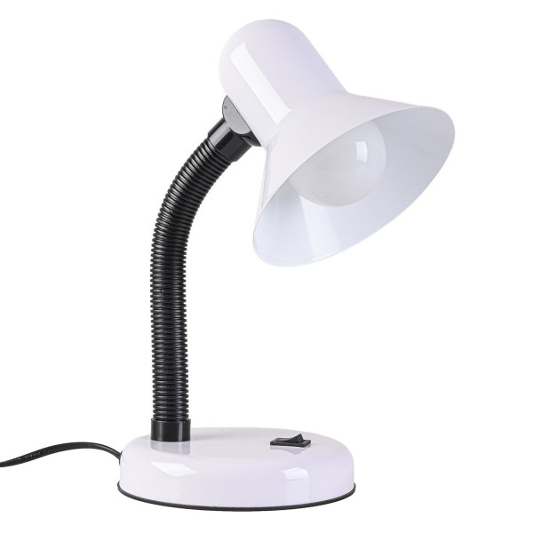 Lampka biurkowa Mentor biała regulowana metal 1xE27 max 15W IP20 do pracy 1042814