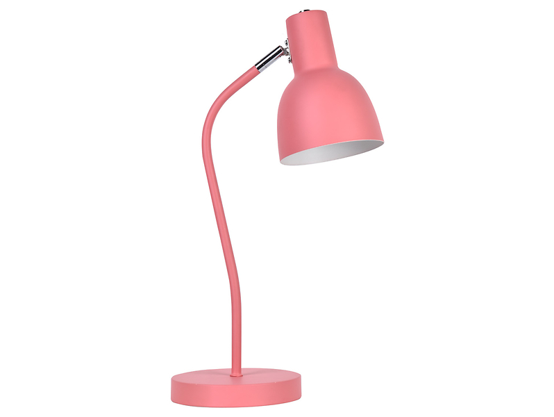 Lampka biurkowa Mimi metalowa różowa 294856