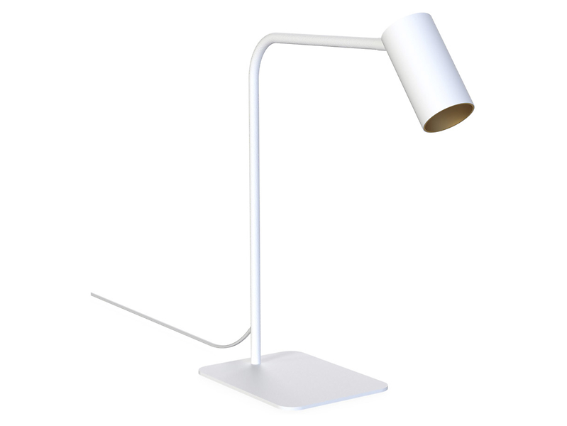 Lampka biurkowa Mono stalowa biała 44083
