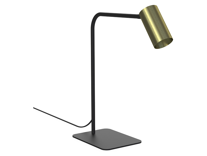 Lampka biurkowa Mono stalowa zlota 44080