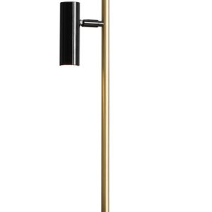 Lampka biurkowa mosiądz-czarna TREVO 1xGU10x35W wys:54cm Aldex 1017434