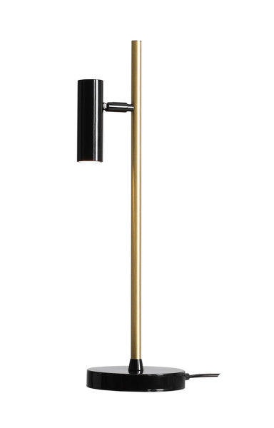Lampka biurkowa mosiądz-czarna TREVO 1xGU10x35W wys:54cm Aldex 1017434