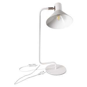 Lampka biurkowa Nedi stalowa biała 291481