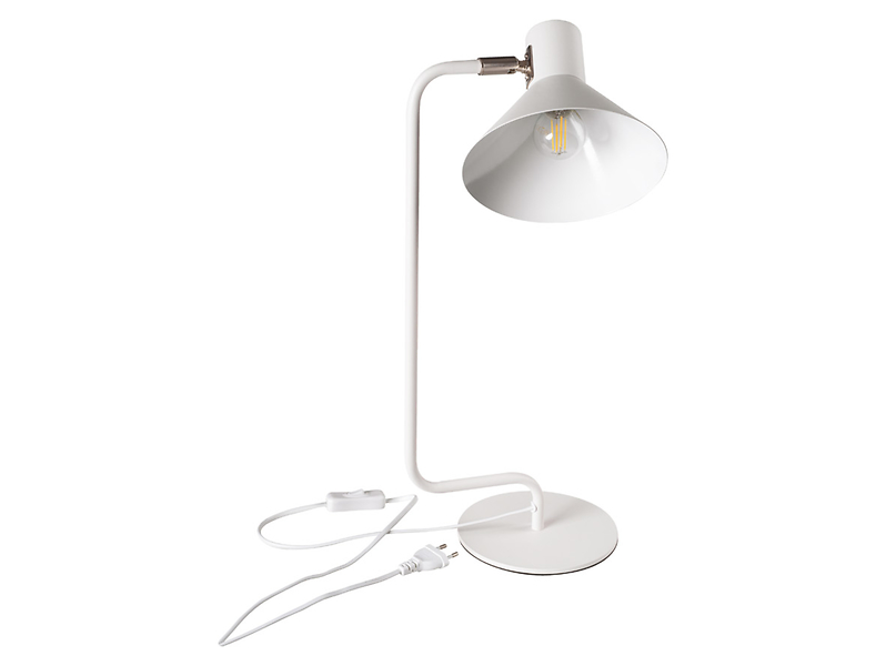 Lampka biurkowa Nedi stalowa biała 291481