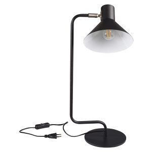 Lampka biurkowa Nedia stalowa czarna 291479