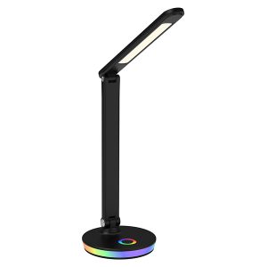 Lampka biurkowa Neptun LED ze zmienną barwą światła czarna 294868