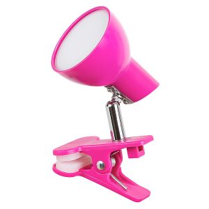Lampka biurkowa Noah LED z klepsem różowa 56990
