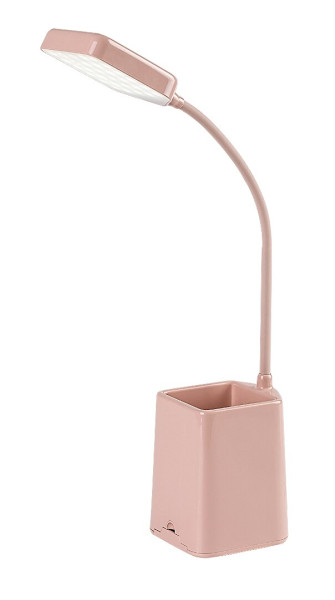 Lampka biurkowa nowoczesna ARVID różowo-biała LED 6W wys:37cm Rabalux 1017479