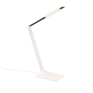 Lampka biurkowa nowoczesna Travis biało-czarna LED 6W wys:71,9cm Trio 904860 Lampka biurkowa nowoczesna Travis biało-czarna LED 6W wys:71,9cm Trio 904860