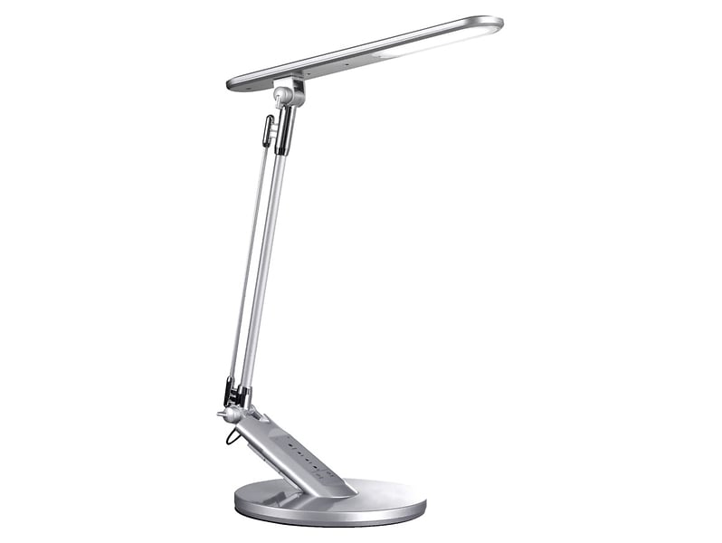 Lampka biurkowa Optimum LED ze zmienną barwą światła srebrna 294861