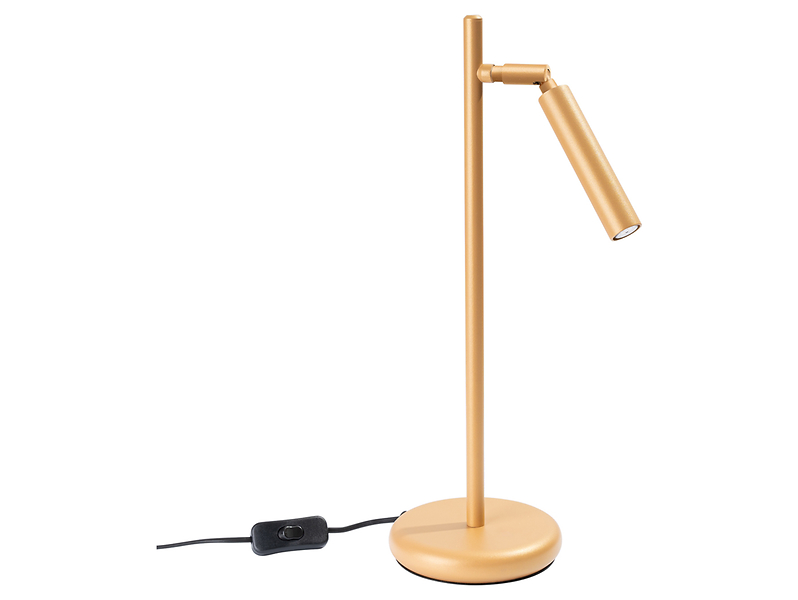 Lampka biurkowa Pastelo stalowa złota 439106