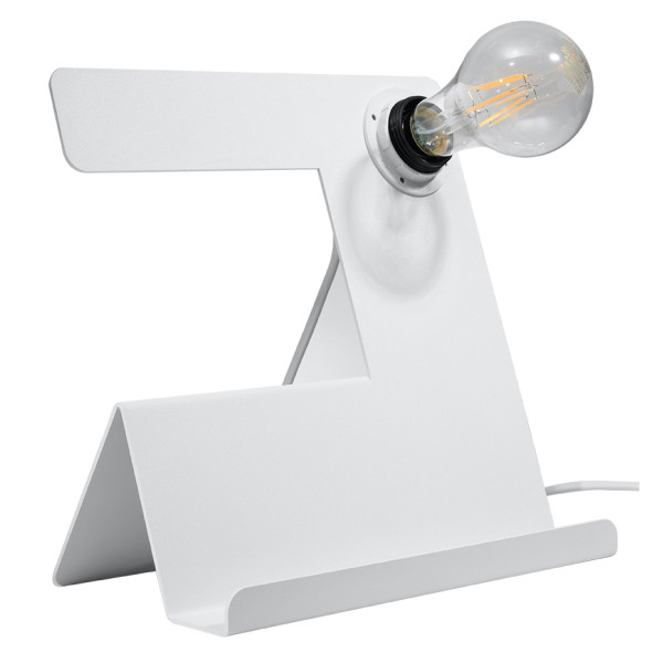 Lampka biurkowa PENDIO biały 1xE27x60W wym:17x25x25cm IP20 Pure Lume 1017498