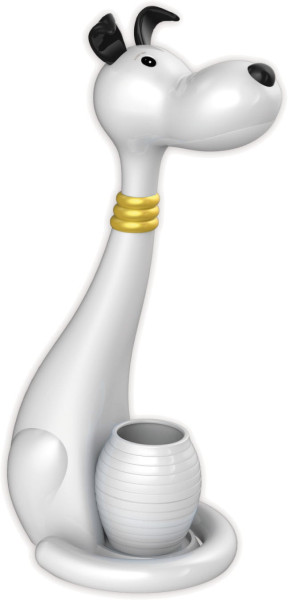 Lampka biurkowa PIESEK biała LED 6W Odcienie bieli wys:40cm Kaja 1017488