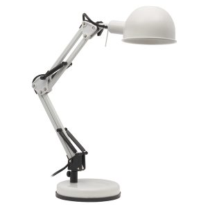 Lampka biurkowa Pixa metalowa biała 56736 Lampka biurkowa Pixa metalowa biała 56736