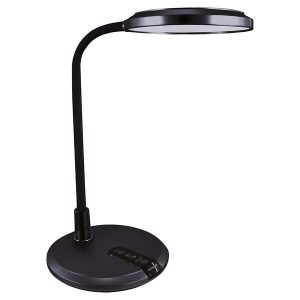Lampka biurkowa Platon LED z tworzywa sztucznego czarna 178854 Lampka biurkowa Platon LED z tworzywa sztucznego czarna 178854