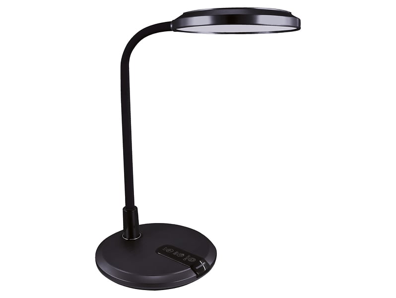 Lampka biurkowa Platon LED z tworzywa sztucznego czarna 178854