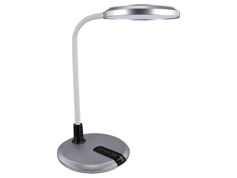 Lampka biurkowa Platon LED z tworzywa sztucznego srebrna 178839