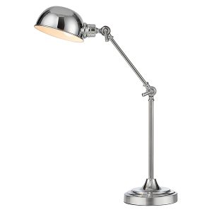 Lampka biurkowa Portland metalowa srebrna 57596 Lampka biurkowa Portland metalowa srebrna 57596