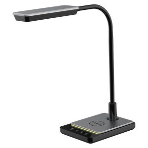 Lampka biurkowa Porto LED ze zmienną barwą światła czarna 295545 Lampka biurkowa Porto LED ze zmienną barwą światła czarna 295545