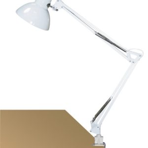 Lampka biurkowa przykręcana biała Arno 1xE27x60W wys:70cm Rabalux 904625 Lampka biurkowa przykręcana biała Arno 1xE27x60W wys:70cm Rabalux 904625