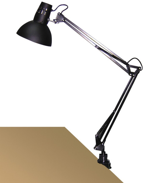 Lampka biurkowa przykręcana czarna Arno 1xE27x60W wys:70cm Rabalux 904878