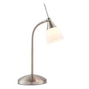 Lampka biurkowa RANGE chromowany satynowy 1xG9x5W Endon 1017435 Lampka biurkowa RANGE chromowany satynowy 1xG9x5W Endon 1017435