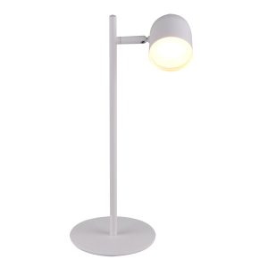Lampka biurkowa RAWI biała LED 4.2W Ciepła biel wys:40,6cm Polux 903642 Lampka biurkowa RAWI biała LED 4.2W Ciepła biel wys:40,6cm Polux 903642