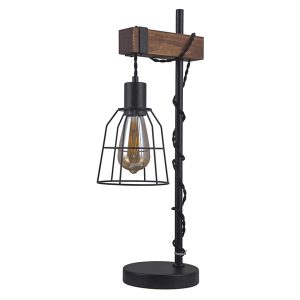 Lampka biurkowa Reda stalowa brązowo-czarna 43897 Lampka biurkowa Reda stalowa brązowo-czarna 43897